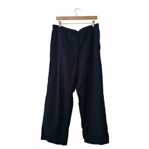 COS 100% Wool High Rise Wide Leg Pants Dark Gray Size 14